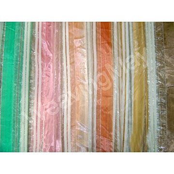 Chenille Stripe Organza